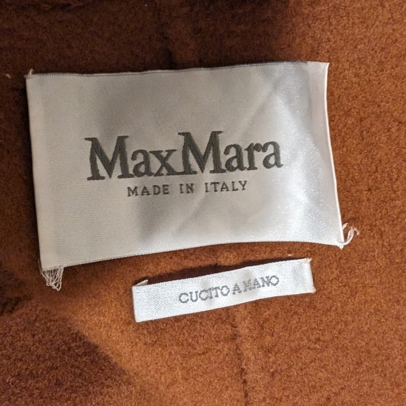 MaxMara Lilia Cashmere Cardigan Coat in Tobacco - Picture 6 of 6